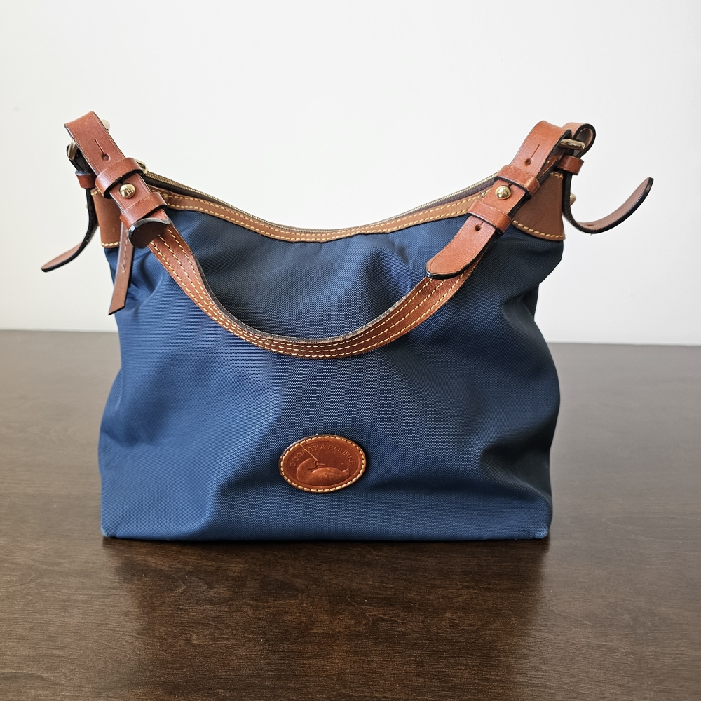 Classic Navy and Brown Women's Bag